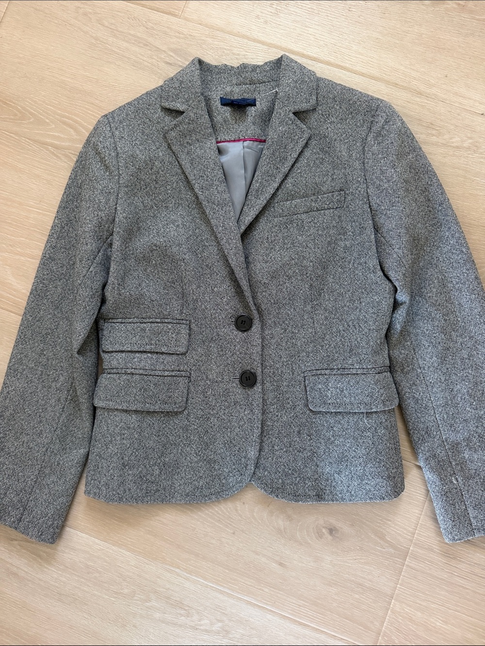 J.Crew Gray Wool Herringbone Blazer | Size 0